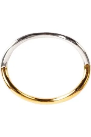 CHARLOTTE CHESNAIS Accessoires, Dames, Geel, L, Wave Zilver Vermeil Armband