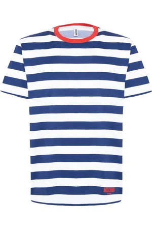 Moschino Tops, Heren, Veelkleurig, M, Katoen, Stijlvolle Logo T-shirts en Polos