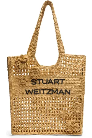 Stuart Weitzman Tassen, Dames, , ONE Size, Leer, Geweven Magnolia Tote