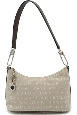 Bvlgari Pre-owned, Dames, , ONE Size, Leer, Pre-owned Canvas shoulder-bags