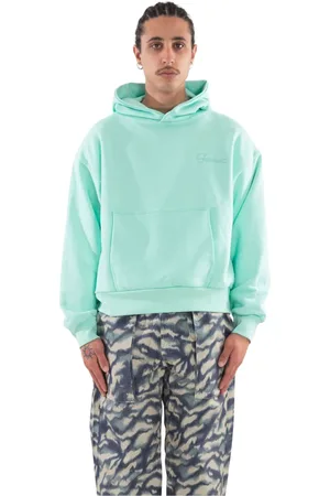 Garment Workshop Sweatshirts & Hoodies, Heren, Groen, XL, Dubbele Laag Embro Hoodie