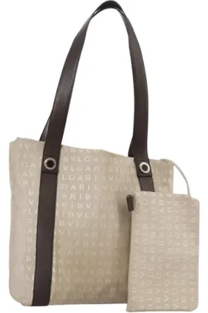 Bvlgari Pre-owned, Dames, , ONE Size, Pre-owned Canvas shoulder-bags
