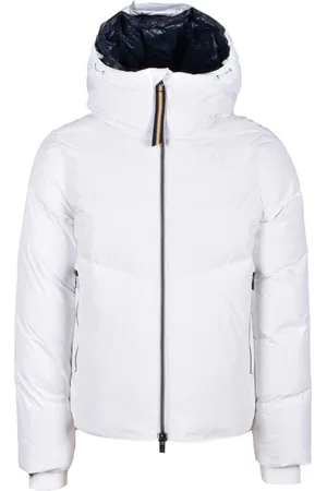 K-Way Jassen, Heren, Wit, L, Polyester, Thermo Gewatteerde Jas met Rits