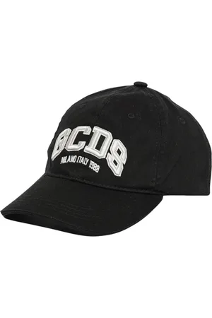 GCDS Accessoires, Heren, Zwart, S, Geborduurde Logo Hoed, Stijlvol & Veelzijdig