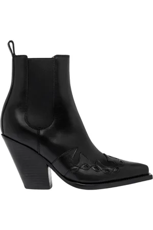 Buttero Schoenen, Dames, Zwart, 40 1/2 EU, Zwarte Western Style Enkellaarzen