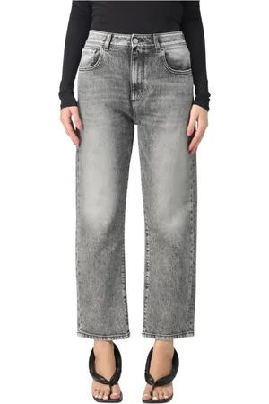 Icon Denim Jeans, Dames, Grijs, W30, Denim, Lichtgrijze Denim Jeans
