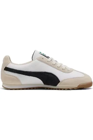 PUMA Schoenen, Heren, Wit, 44 EU, Leer, Retro Wit & Zwart Sneakers