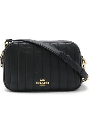 Coach Pre-owned, Dames, Zwart, ONE Size, Leer, Pre-owned Leather crossbody-bags