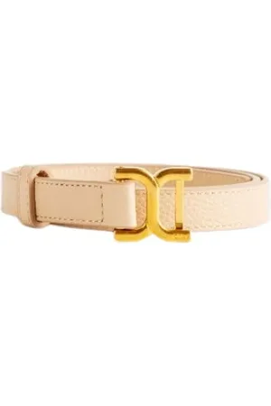 Chloé Accessoires, Dames, Roze, L, Leer, Poederroze Leren Marcie Riem