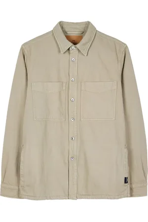 Paul Smith Jassen, Heren, Groen, L, Katoen, Casual Overshirt van 100% Katoen
