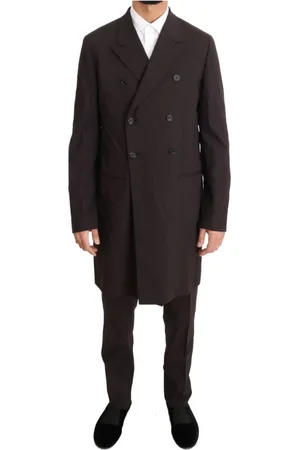 Dolce & Gabbana Pakken, Heren, Bruin, M, Wol, Double-Breasted Coats