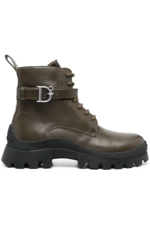 Dsquared2 Schoenen, Dames, Groen, 36 EU, Statement Combat Stijl
