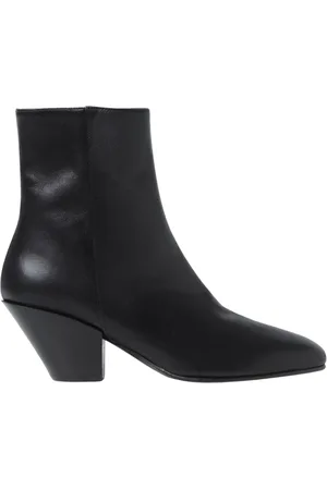 ROBERTO FESTA Schoenen, Dames, Zwart, 40 EU, Leer, Zwarte platte enkellaarzen