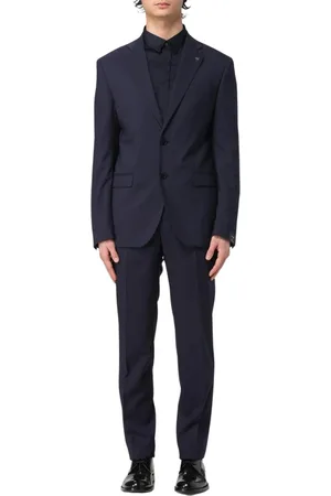 Manuel Ritz Pakken, Heren, Blauw, L, Blauw Twee-Knoops Pak