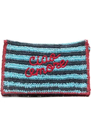 GIADA BENINCASA Tassen, Dames, Blauw, ONE Size, Clear Handgemaakte Azure Tas
