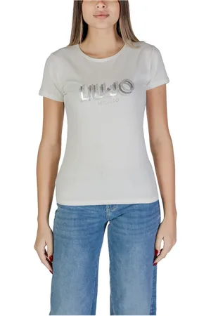 Liu Jo Tops, Dames, , 2Xs, Katoen, Korte Mouw T-shirt Lente/Zomer Collectie
