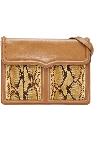 Saint Laurent Pre-owned, Dames, Bruin, ONE Size, Leer, Tweedehands leren schoudertassen