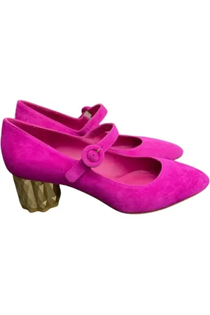 Salvatore Ferragamo Schoenen, Dames, Roze, 39 1/2 EU, Elegante Decollete Schoenen voor Vrouwen