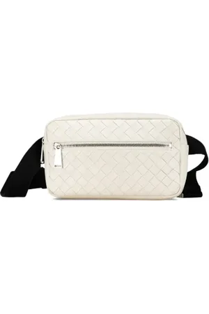 Bottega Veneta Pre-owned, Heren, Wit, ONE Size, Leer, Pre-owned Leather crossbody-bags