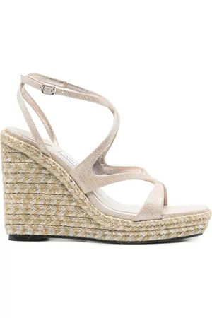 Jimmy Choo Schoenen, Dames, , 39 EU, Sleehak Sandalen met Enkelband