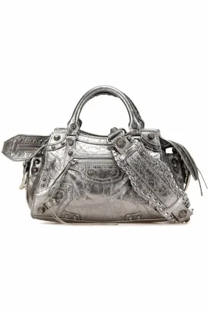 Balenciaga Pre-owned, Dames, Grijs, ONE Size, Leer, Pre-owned Leather balenciaga-bags