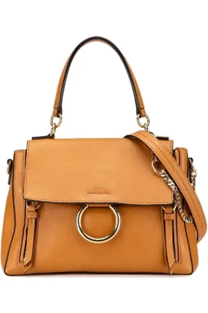 Chloé Pre-owned, Dames, Bruin, ONE Size, Leer, Tweedehands leren handtassen