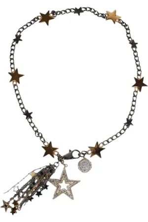 Dolce & Gabbana Accessoires, Dames, Geel, S, Versierde Taille Ketting Riem