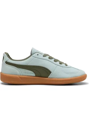 PUMA Schoenen, Dames, Blauw, 36 EU, Leer, Leren Vredige Palermo Sneakers