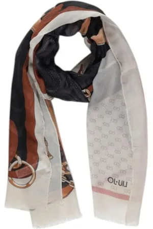Liu Jo Accessoires, Dames, Veelkleurig, ONE Size, Polyester, Elegante Zwarte Sjaal met Pashmina Design