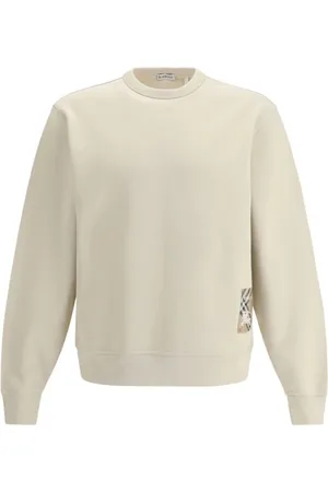 Burberry Sweatshirts & Hoodies, Heren, , S, Katoen, Logo Sweatshirt met Equestrian Knight-accent