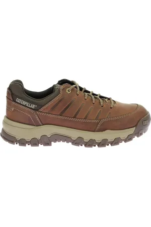 Caterpillar Schoenen, Heren, Bruin, 46 EU, Leer, Comfortabele Lage Sneakers Threshold Rebou