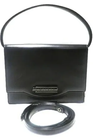Givenchy Pre-owned, Dames, Zwart, ONE Size, Leer, Tweedehands leren handtassen
