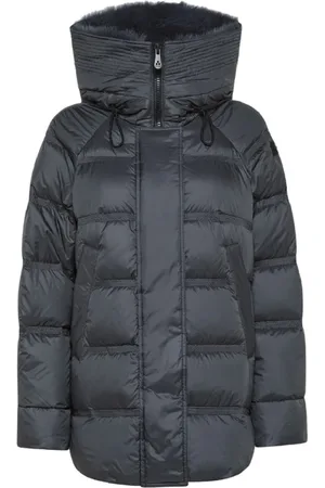 Peuterey Jassen, Dames, Grijs, M, Polyester, Grijze Buitenkleding Jas Urban Elegantie