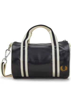 Fred Perry Tassen, Heren, Zwart, ONE Size, Polyester, Mini Barrel Tas
