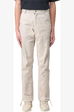 Rhude Broeken, Heren, Wit, M, Katoen, Witte Cargo Broek Relaxte Pasvorm