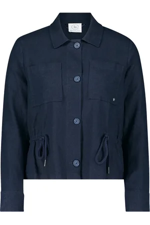 Betty & Co Jassen, Dames, Blauw, M, Casual jack met zakken