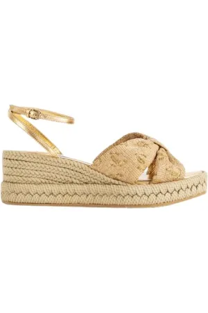 Jimmy Choo Schoenen, Dames, , 38 1/2 EU, Gouden Aella 60 sandalen