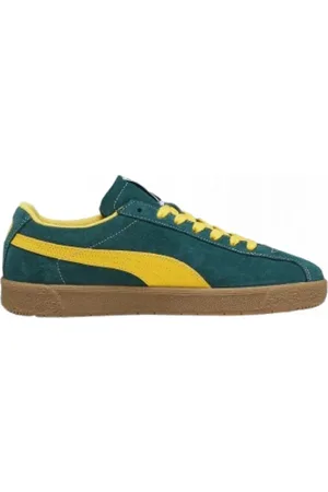 PUMA Schoenen, Heren, Groen, 43 EU, Suède, Klassieke Leren Sneakers