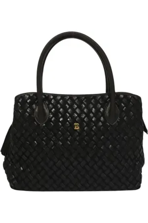 Bally Pre-owned, Dames, Zwart, ONE Size, Leer, Tweedehands leren handtassen