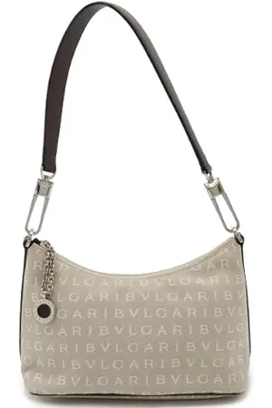 Bvlgari Pre-owned, Dames, , ONE Size, Leer, Tweedehands Canvas handtassen