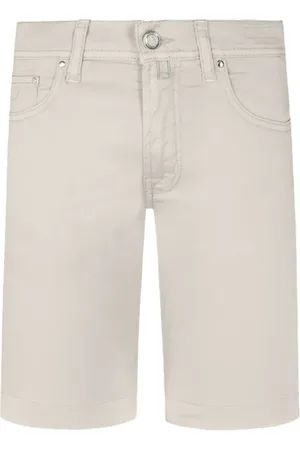 Jacob Cohen Korte broeken, Heren, , W35, Katoen, Slim Fit Nicolas Shorts Made in Italy