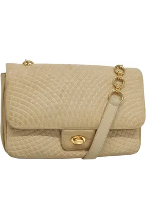 Bally Pre-owned, Dames, , ONE Size, Leer, Tweedehands leren schoudertassen
