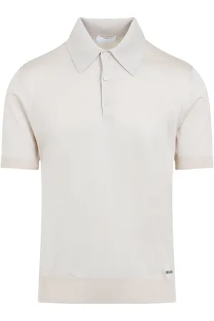 Prada Tops, Heren, , S, Luxe Zijden T-shirt Naakt Neutrals