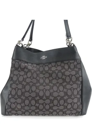 Coach Pre-owned, Dames, Zwart, ONE Size, Leer, Pre-owned Canvas totes