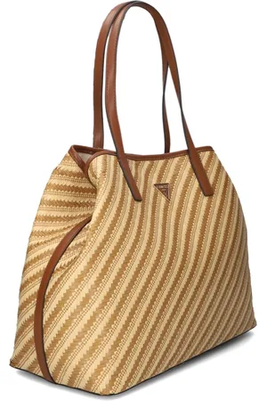 Guess Tassen, Dames, Bruin, ONE Size, Bruine Schoudertas Vikky II Large 2 in 1 Tote