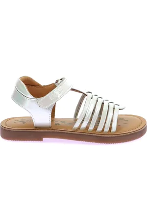 Kickers Schoenen, Dames, Wit, 29 EU, Leer, Comfort Sandalen Kick Prella