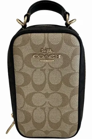 Coach Pre-owned, Dames, Bruin, ONE Size, Leer, Pre-owned Leather crossbody-bags