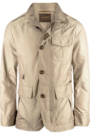 MOORER Jassen, Heren, , 3Xl, Polyester, Waterafstotende Jas met Verborgen Capuchon