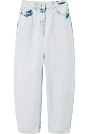 Twin-Set Jeans, Dames, Blauw, W29, Denim, Barrel Line Denim Jeans