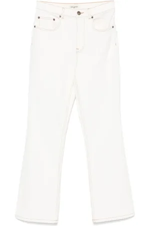 Tory Burch Jeans, Dames, Wit, W27, Denim, Bootcut Jeans